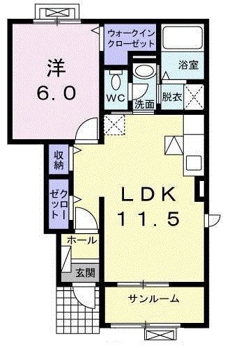 ブラッサム　コート　IIの間取り