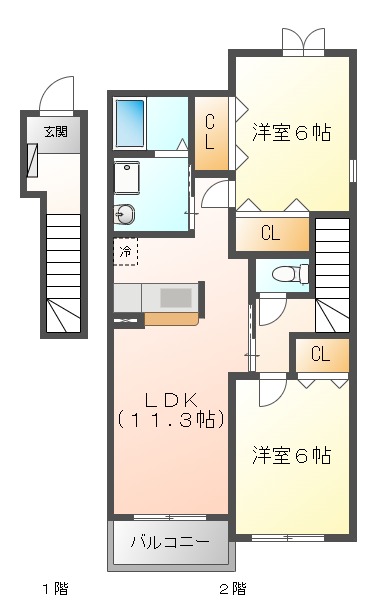 セレッソＫの間取り