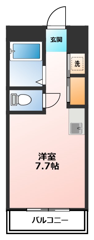 小田原市浜町のマンションの間取り