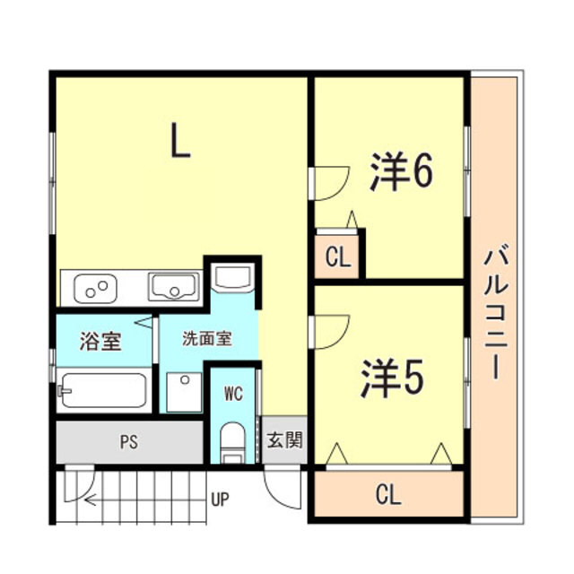 【神戸市西区玉津町高津橋のマンションの間取り】