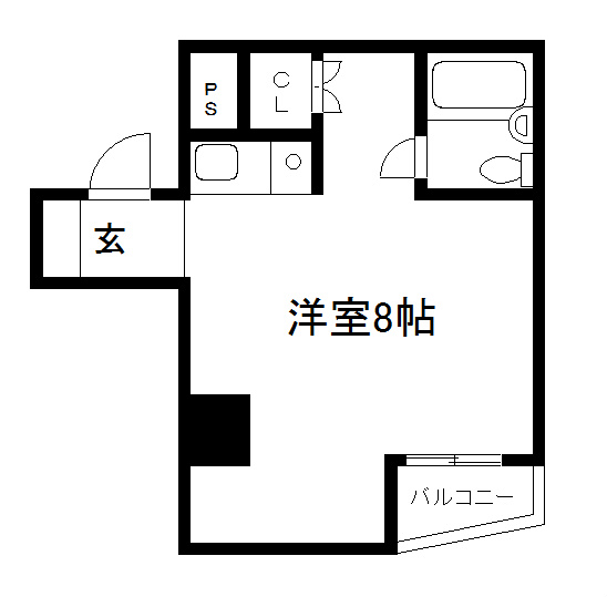 京都市下京区高槻町のマンションの間取り