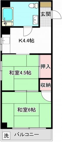 前竹マンションの間取り