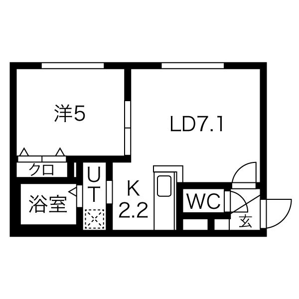 グランド北３２条の間取り