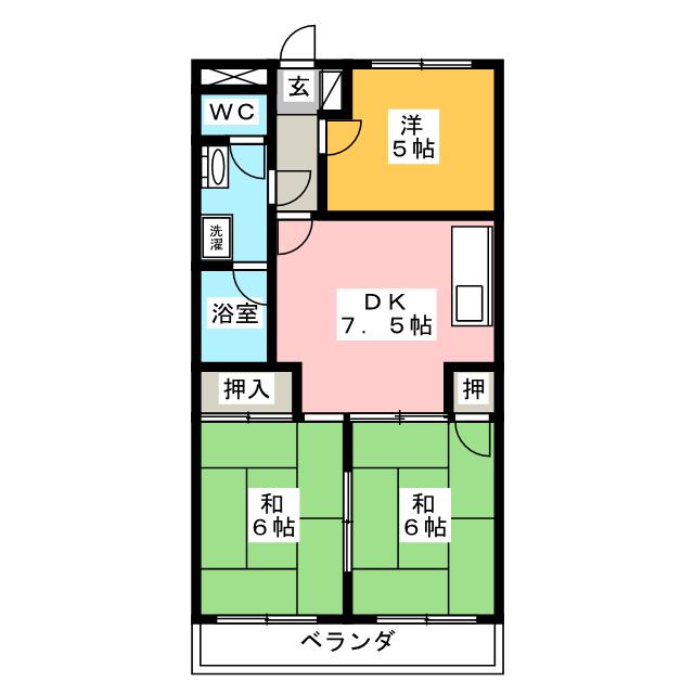 マンション渋谷の間取り