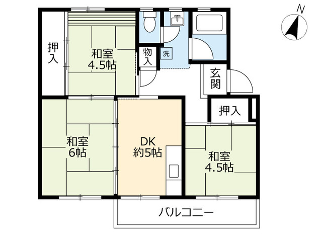 ＵＲ江南の間取り