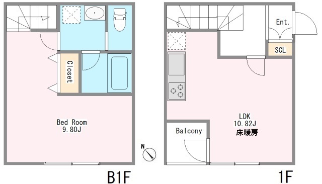 グエル・サカエ赤堤の間取り