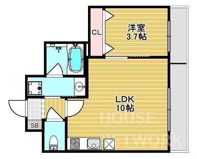 シュエットメゾン綾小路の間取り