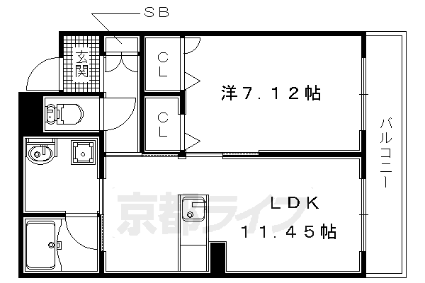 シャーメゾン笹りんどうの間取り