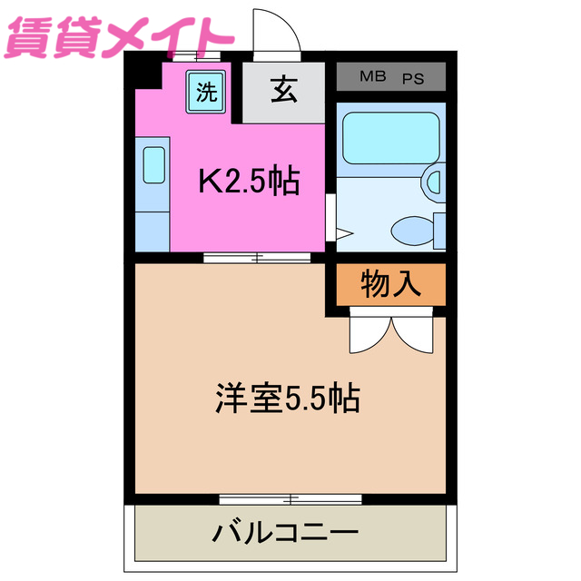 コーポ北斗の間取り