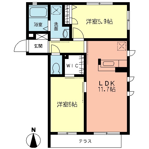 【エスターテ湘南の間取り】