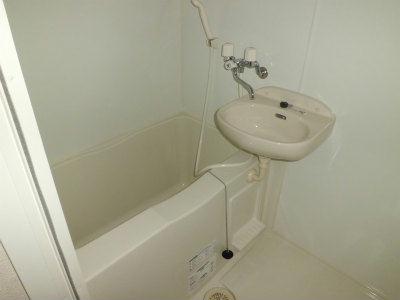 バス・シャワールーム　洗面台付バスルーム。