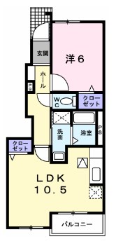 揖保郡太子町糸井のアパートの間取り