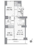 Ｔ’ｓ　ｇａｒｄｅｎ北柏２号棟の間取り