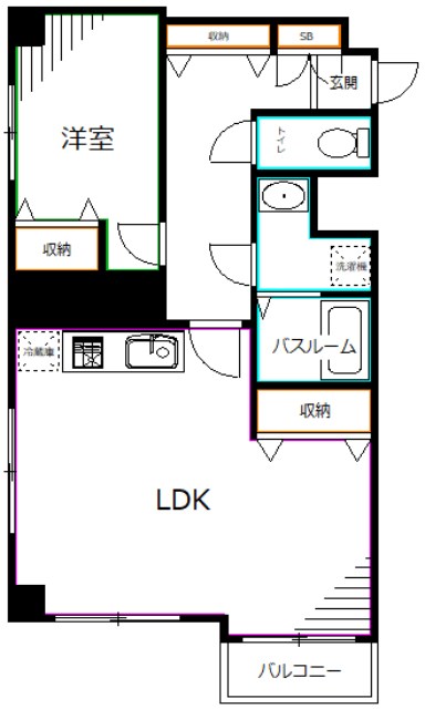 上井草マンションの間取り