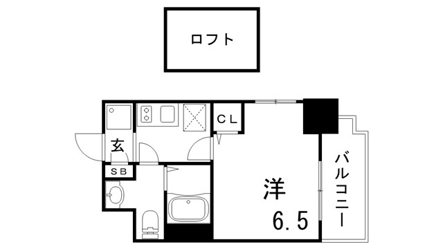 エステムコート神戸県庁前IVGRANDIOの間取り