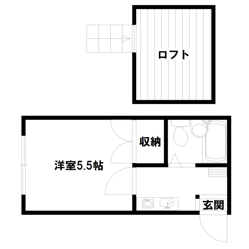 レオパレス加古川第10の間取り