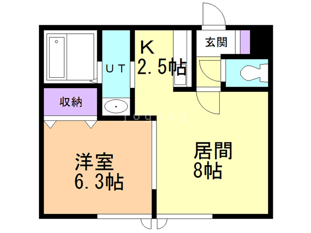 北広島市中央のマンションの間取り