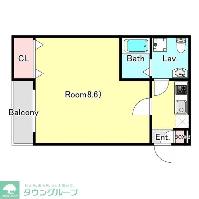 越谷市大字袋山のアパートの間取り