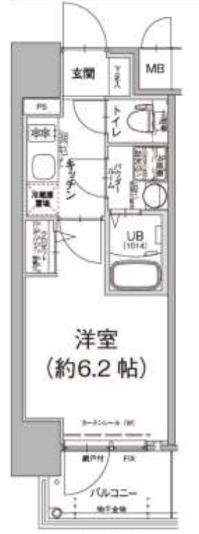 大阪市西淀川区千舟のマンションの間取り