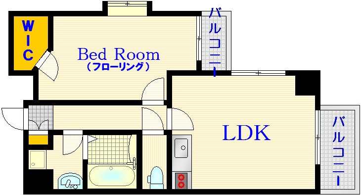 広島市中区大手町のマンションの間取り