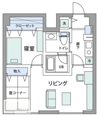 アルファコンフォート岡山の間取り