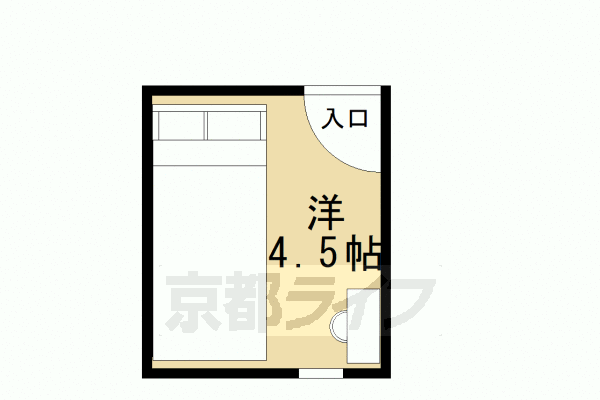 京都市下京区志水町のマンションの間取り