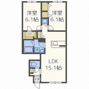 アブニールの間取り