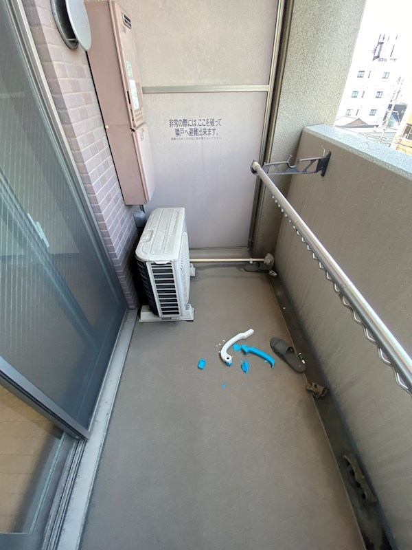 バルコニー　違うお部屋の写真です。ご参考ください。