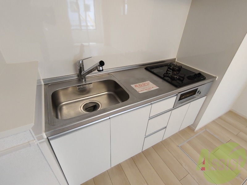 キッチン　キッチンはガスコンロ設置済みで準備いらずです。。