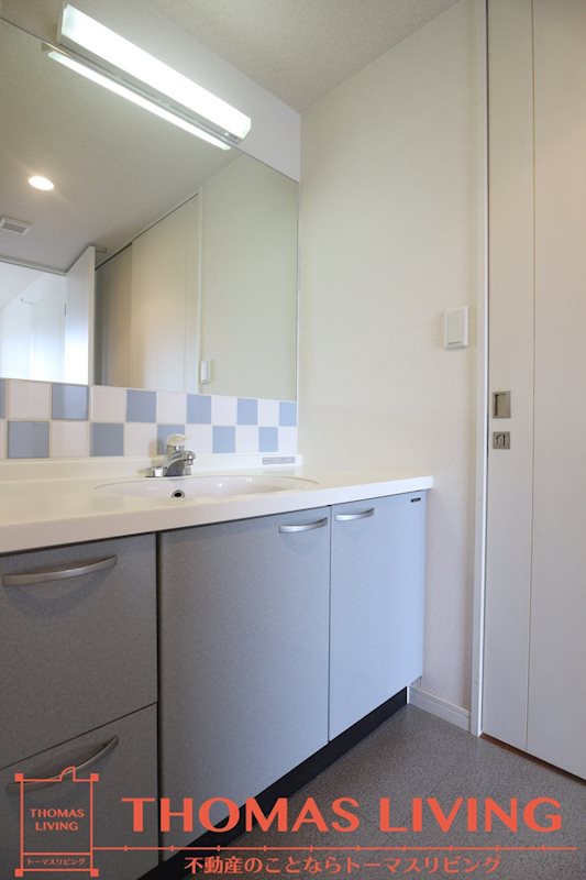 洗面設備　忙しい朝に嬉しいシャンプードレッサー完備です。