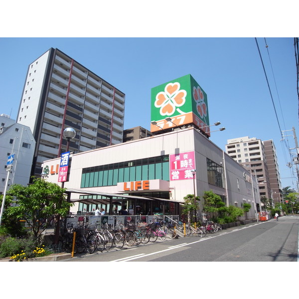 スーパー　ライフ靱店（スーパー）まで567m