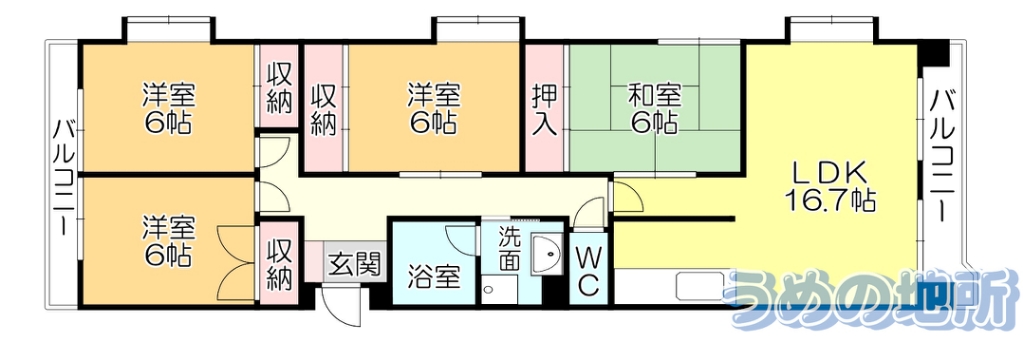 エサキ南ビルの間取り写真
