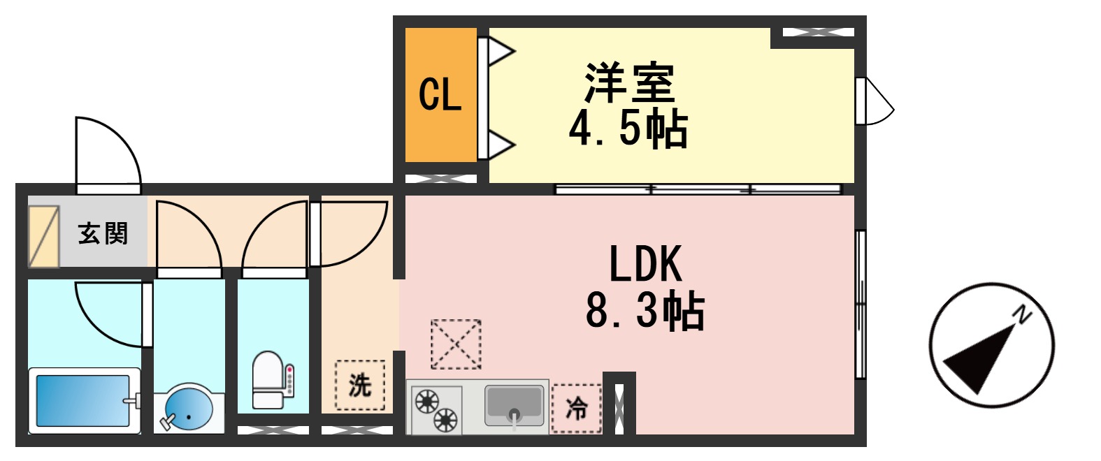 ＪＲ総武線快速 新小岩駅 徒歩6分 4階建 新築の間取り写真