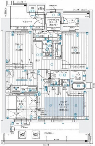 ＪＲ東海道本線 膳所駅 徒歩10分 15階建 築4年の間取り写真
