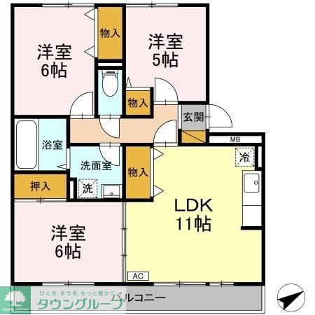 ボナール南流山の間取り写真