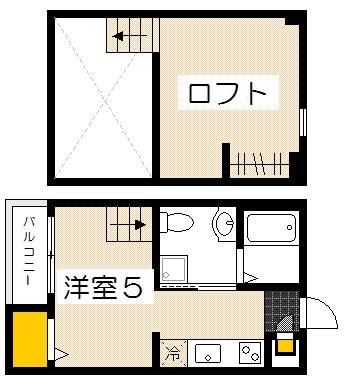 ＪＲ山陽本線 五日市駅 徒歩7分 2階建 築11年の間取り写真