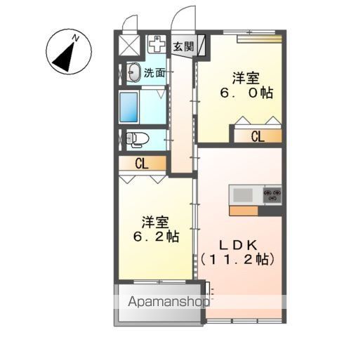 ＪＲ常磐線 北小金駅 徒歩28分 3階建 築3年の間取り写真