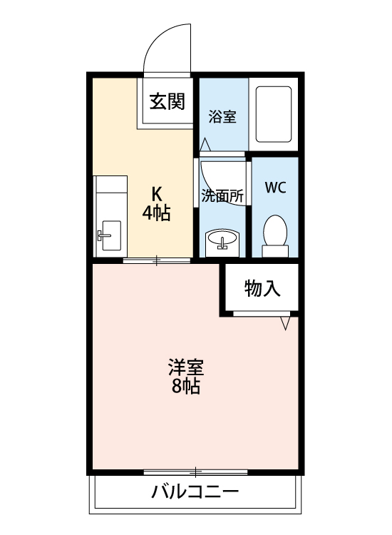 名鉄名古屋本線 美合駅 徒歩31分 3階建 築36年の間取り写真