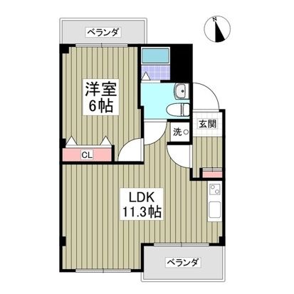 リバーサイドツルミの間取り写真