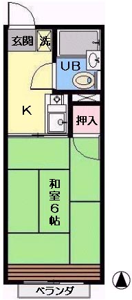 東京都江戸川区西葛西３（アパート）の賃貸物件の間取り