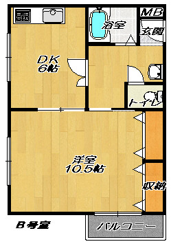 大東市深野のマンションの間取り