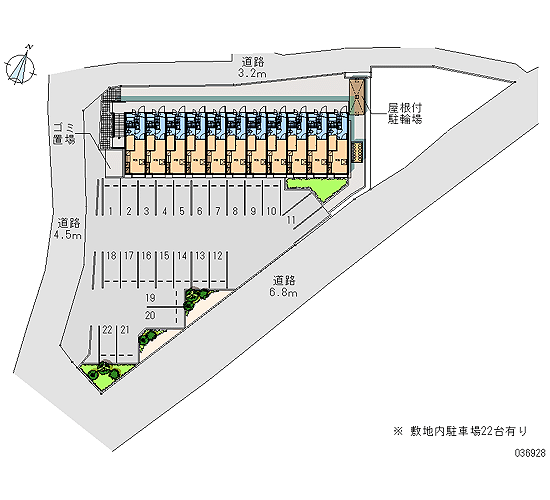 駐車場　配置図
