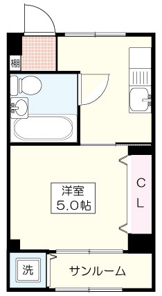 ニューハイツヨコセの間取り