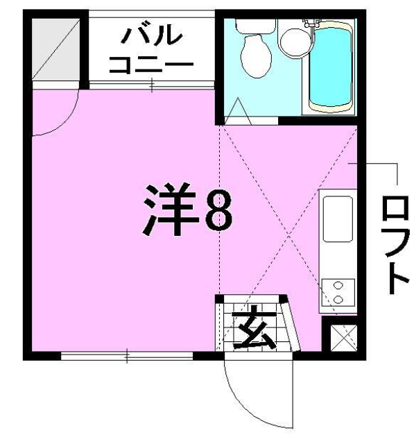 松山市清水町のマンションの間取り