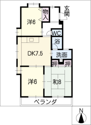 ラ.フォーレ杁ヶ池の間取り