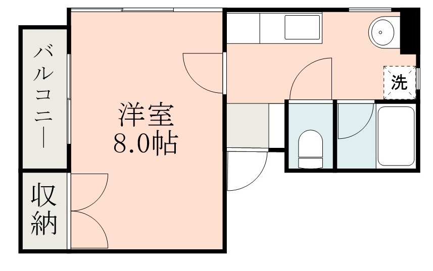 鹿児島市鷹師のマンションの間取り