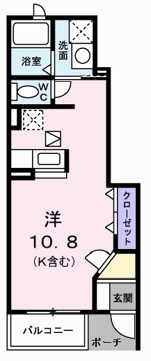 東京都青梅市河辺町９（アパート）の賃貸物件の間取り
