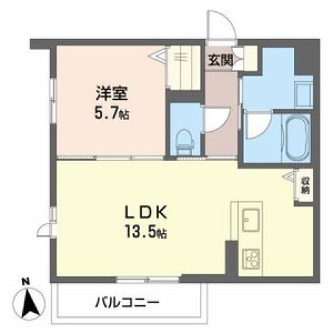 シャーメゾン南田辺の間取り