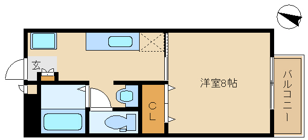 加古郡播磨町東野添のアパートの間取り