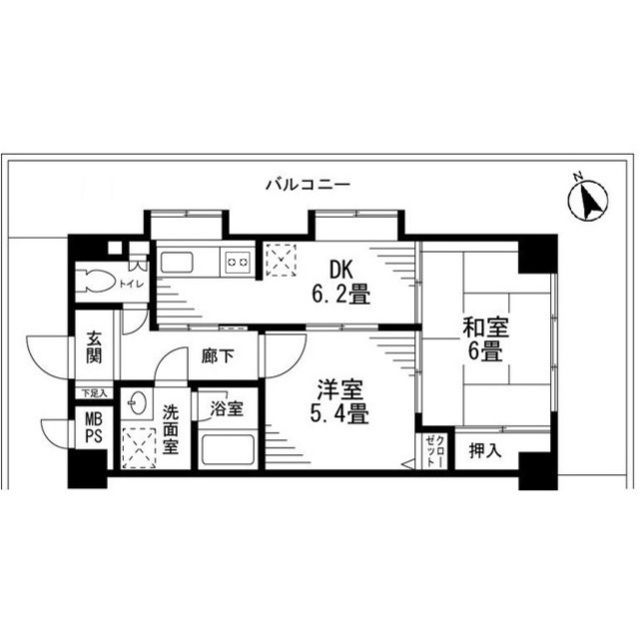 新座市野火止のマンションの間取り